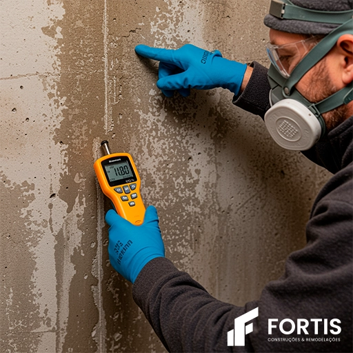 Detecção de perdas de água com equipamento profissional