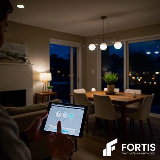 Gestão inteligente de iluminação residencial