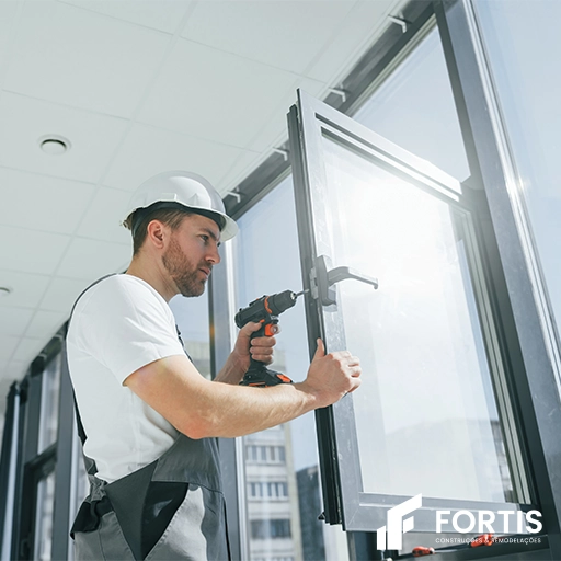 Janelas de Alumínio com Vidro Duplo e Instalação