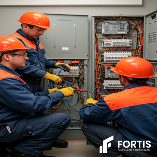 Quadros elétricos e tomadas com instalação especializado