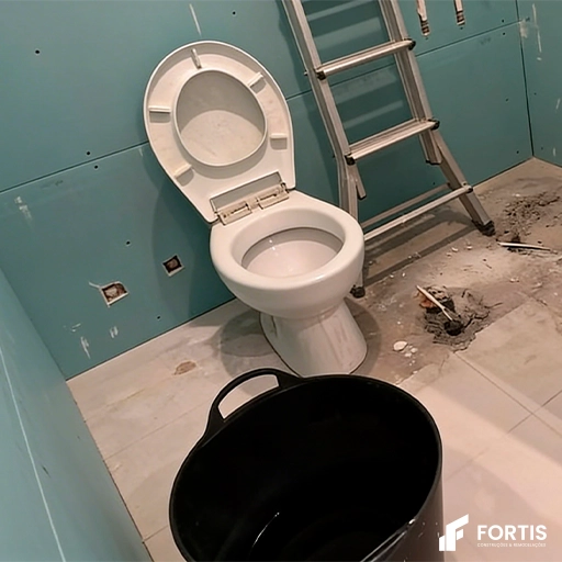 Renovação de banheiro moderno com garantia de obra